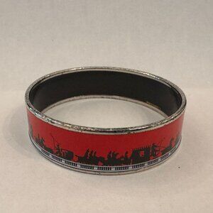 HERMES, Printed Enamel Bracelet Les Ponts de Paris